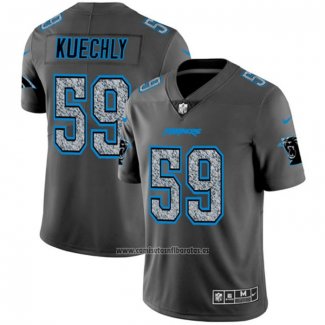 Camiseta NFL Limited Carolina Panthers Kuechly Static Fashion Gris