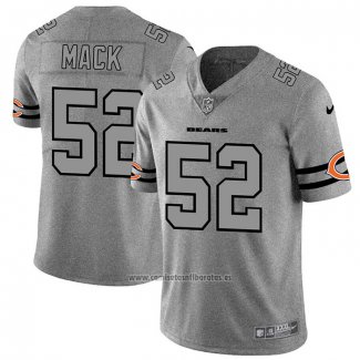 Camiseta NFL Limited Chicago Bears Mack Team Logo Gridiron Gris