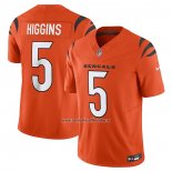 Camiseta NFL Limited Cincinnati Bengals Tee Higgins Vapor F.U.S.E. Naranja