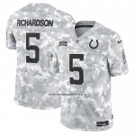 Camiseta NFL Limited Indianapolis Colts Anthony Richardson 2024 Salute To Service Gris