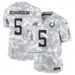 Camiseta NFL Limited Indianapolis Colts Anthony Richardson 2024 Salute To Service Gris