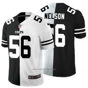 Camiseta NFL Limited Indianapolis Colts Nelson Black White Split