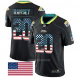 Camiseta NFL Limited Jacksonville Jaguars Ramsey Rush USA Flag Negro