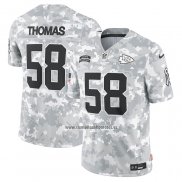 Camiseta NFL Limited Kansas City Chiefs Derrick Thomas 2024 Salute To Service Retired Gris