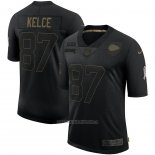 Camiseta NFL Limited Kansas City Chiefs Kelce 2020 Salute To Service Negro