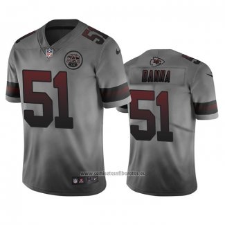 Camiseta NFL Limited Kansas Ciudad Chiefs Michael Danna Ciudad Edition Gris