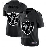 Camiseta NFL Limited Las Vegas Raiders Kaepernick Logo Dual Overlap Negro