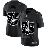 Camiseta NFL Limited Las Vegas Raiders Long Logo Dual Overlap Negro