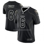 Camiseta NFL Limited Las Vegas Raiders Mike Nugent Negro Color Rush 2018 Lights Out