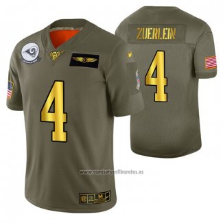 Camiseta NFL Limited Los Angeles Rams Greg Zuerlein 2019 Salute To Service Verde