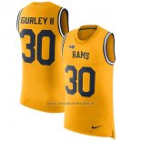 Camiseta NFL Limited Los Angeles Rams Sin Mangas 30 Gurley Ii Amarillo
