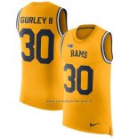 Camiseta NFL Limited Los Angeles Rams Sin Mangas 30 Gurley Ii Amarillo