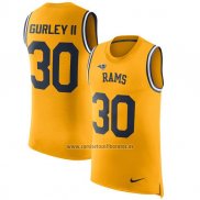 Camiseta NFL Limited Los Angeles Rams Sin Mangas 30 Gurley Ii Amarillo