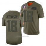 Camiseta NFL Limited Minnesota Vikings Justin Jefferson 2019 Salute To Service Verde