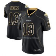 Camiseta NFL Limited New Orleans Saints Michael Thomas Saints Negro Color Rush 2018 Lights Out