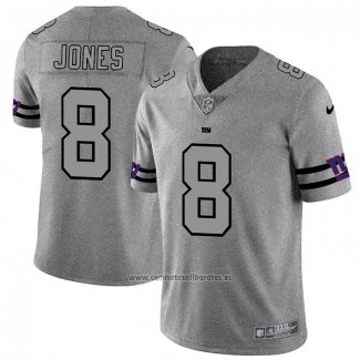 Camiseta NFL Limited New York Giants Jones Team Logo Gridiron Gris