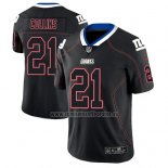 Camiseta NFL Limited New York Giants Landon Collins Negro Color Rush 2018 Lights Out