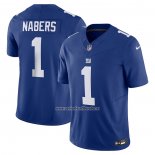 Camiseta NFL Limited New York Giants Malik Nabers Vapor F.U.S.E. Azul