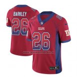Camiseta NFL Limited New York Giants Saquon Barkley Rojo 2018 Rush Drift Fashion