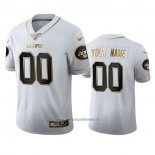 Camiseta NFL Limited New York Jets Personalizada Golden Edition Blanco