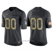 Camiseta NFL Limited Philadelphia Eagles Personalizada 2016 Salute To Service Negro