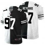 Camiseta NFL Limited Pittsburgh Steelers Heyward White Black Split
