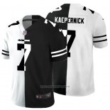 Camiseta NFL Limited San Francisco 49ers Kaepernick White Black Split