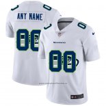 Camiseta NFL Limited Seattle Seahawks Personalizada Logo Dual Overlap Blanco
