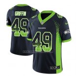 Camiseta NFL Limited Seattle Seahawks Shaquem Griffin Azul 2018 Rush Drift Fashion