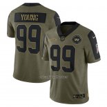 Camiseta NFL Limited Washington Commanders Chase Young 2021 Salute To Service Verde