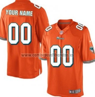 Camiseta NFL Nino Miami Dolphins Personalizada Naranja