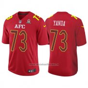 Camiseta NFL Pro Bowl AFC Yanda 2017 Rojo