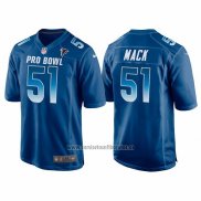 Camiseta NFL Pro Bowl Atlanta Falcons 51 Alex Mack NFC 2018 Azul