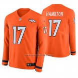 Camiseta NFL Therma Manga Larga Denver Broncos Daesean Hamilton Naranja