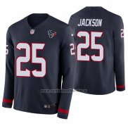 Camiseta NFL Therma Manga Larga Houston Texans Kareem Jackson Azul