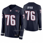 Camiseta NFL Therma Manga Larga New England Patriots Isaiah Wynn Azul