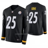 Camiseta NFL Therma Manga Larga Pittsburgh Steelers Artie Burns Negro