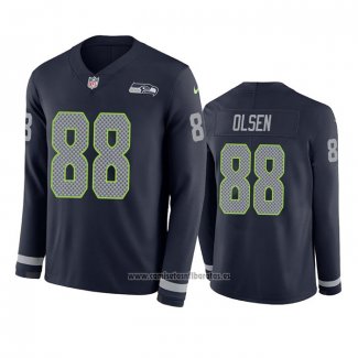 Camiseta NFL Therma Manga Larga Seattle Seahawks Greg Olsen Azul
