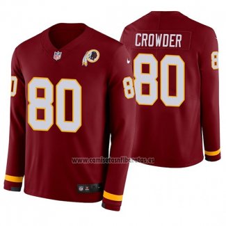 Camiseta NFL Therma Manga Larga Washington Commanders Jamison Crowder Rojo