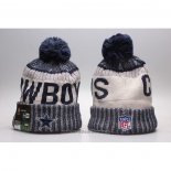 Gorro Beanie Dallas Cowboys Gris Azul2