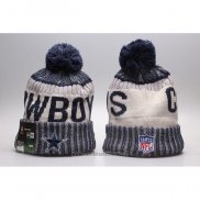 Gorro Beanie Dallas Cowboys Gris Azul2