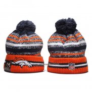 Gorro Beanie Denver Broncos Naranja Gris