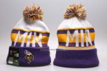 Gorro Minnesota Vikings Violeta Blanco