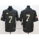 Camiseta NFL Anthracite Cleveland Browns 7 Kizer Negro