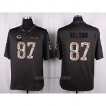 Camiseta NFL Anthracite Green Bay Packers Nelson 2016 Salute To Service