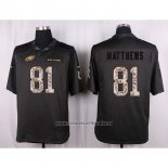 Camiseta NFL Anthracite Philadelphia Eagles Matthews 2016 Salute To Service