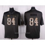 Camiseta NFL Anthracite Pittsburgh Steelers Brown 2016 Salute To Service