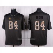 Camiseta NFL Anthracite Pittsburgh Steelers Brown 2016 Salute To Service