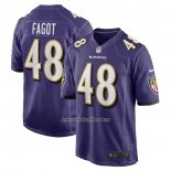 Camiseta NFL Game Baltimore Ravens Diego Fagot Violeta