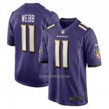 Camiseta NFL Game Baltimore Ravens Raleigh Webb Violeta